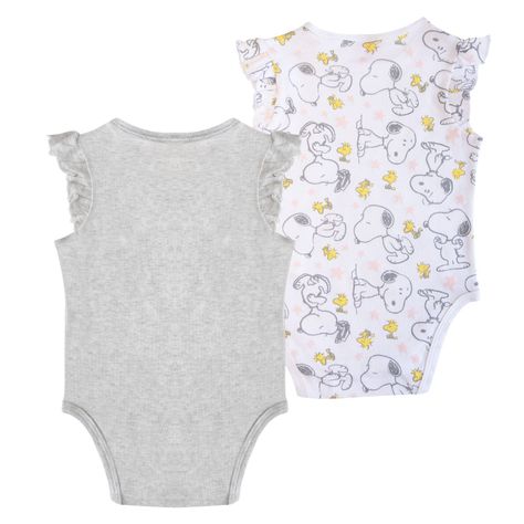 Pack Body Bebe Runing Gris Snoopy-2