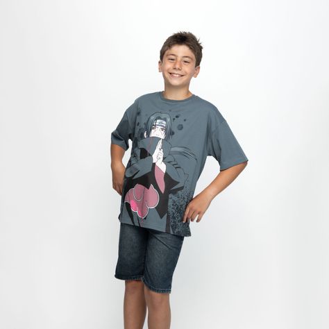 Polera Niño Nube Gris Naruto-0