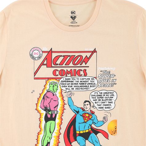 Polera Hombre Action Comics Damasco Dc Comics-2