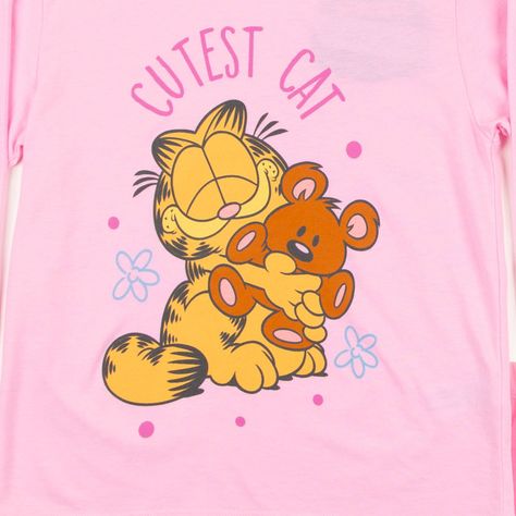 Pijama Largo Niña Oso Rosado Garfield-2