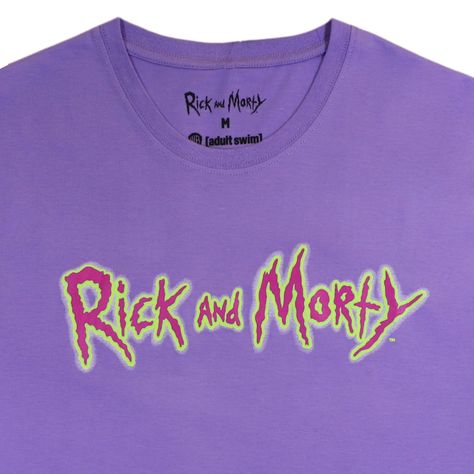 Polera Hombre Soft Morado Rick and Morty-1
