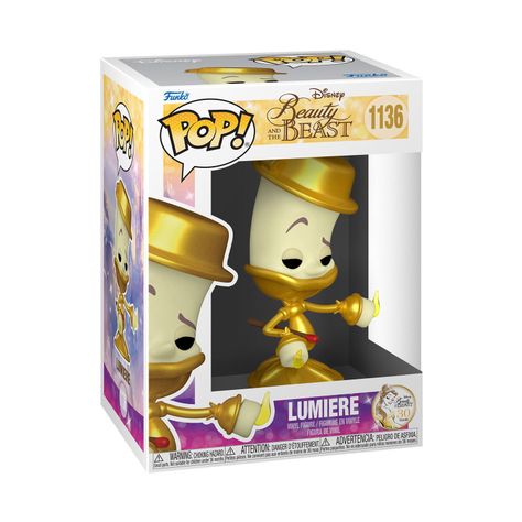 Funko Pop Lumiere Bella y la Bestia Disney - 1136-1
