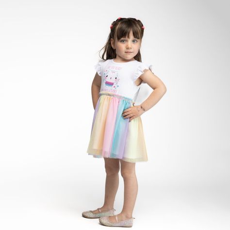 Vestido Niña Catnip Blanco Gabby Doll House-0