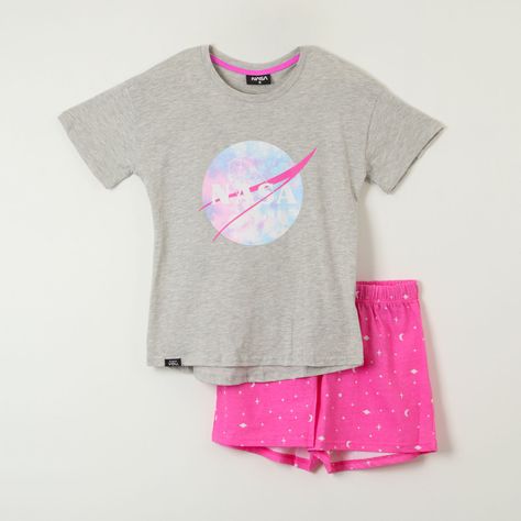 Pijama Mujer Animal Print Gris Kiss-0