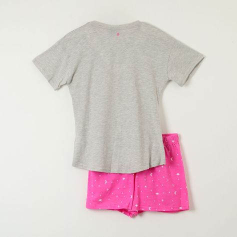Pijama Mujer Animal Print Gris Kiss-3