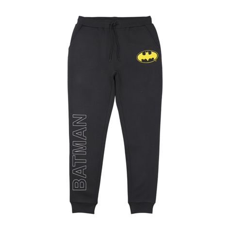 Pantalon de Buzo Hombre Batman Pierna Negro DC Comics-0