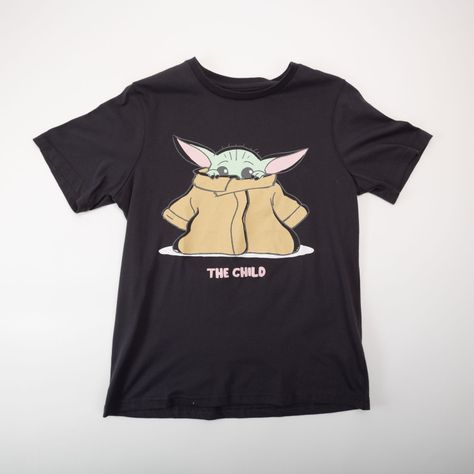Polera Mujer Grogu Little Child Gris Star Wars-2