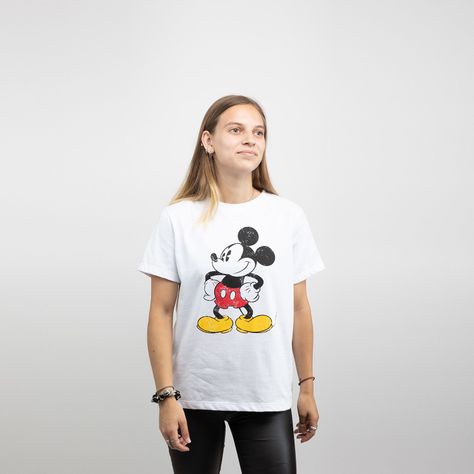 Polera Mujer Mickey Pose Blanco Disney-0