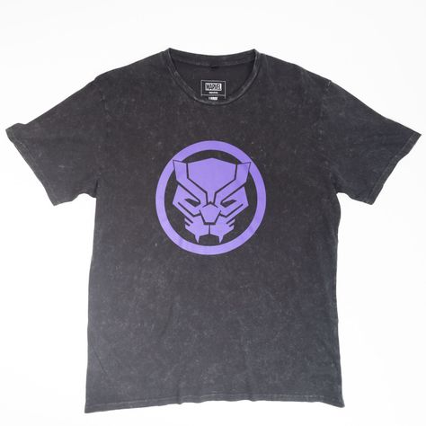 Polera Hombre Marvel Black Panther Gris-0