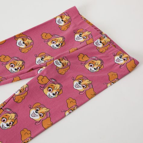 Calza Niña Sky Full Print Rosado Paw Patrol-1