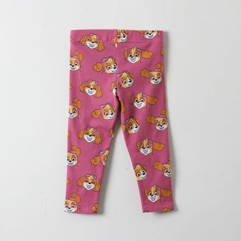 Calza Niña Sky Full Print Rosado Paw Patrol-2