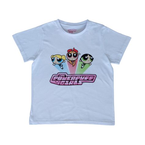 Polera Mujer Las chicas superpoderosas Up Blanco Cartoon Network-2