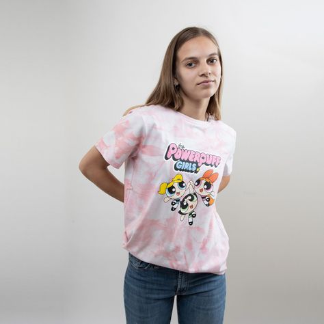 Polera Mujer Las chicas superpoderosas Hi 5 Rosado Cartoon Network-0