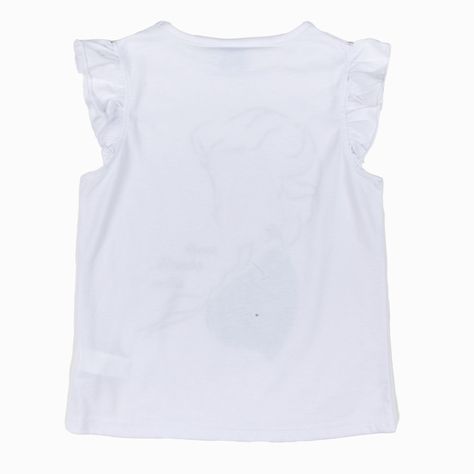 Polera Niña Smile Shine Frozen Blanco Disney-4