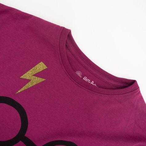 Polera Manga Larga Niña Lentes Morado Harry Potter-2
