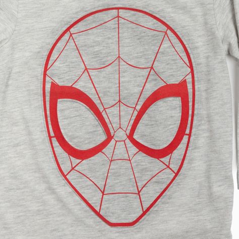 Polera Manga Larga Niño Cara Lineas Spiderman Gris Marvel-4