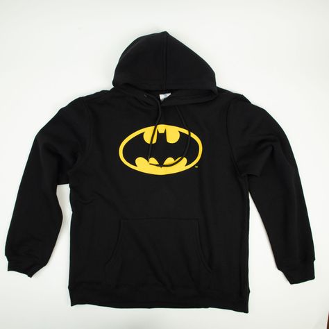 Poleron Hombre Dc Comics Batman Logo Negro-0