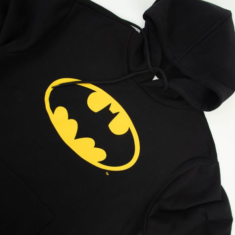 Poleron Hombre Dc Comics Batman Logo Negro-1