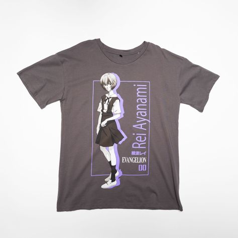 Polera Mujer  Evangelion  Rei Ayanami Gris-0