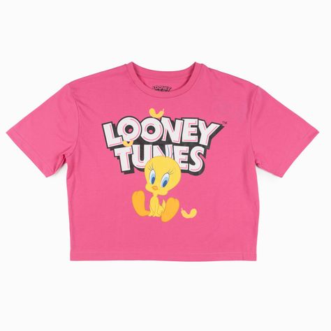 Polera Niña Piolin Plumas Rosa Looney Tunes-3