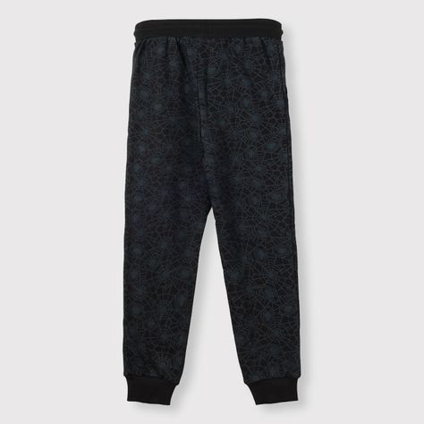 Pantalon de Buzo Niño Logo Spiderman Negro Marvel-1