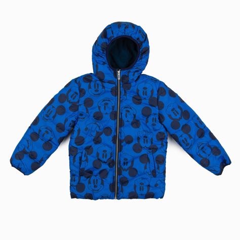 Parka Niño Caras Mickey Azul Disney-0