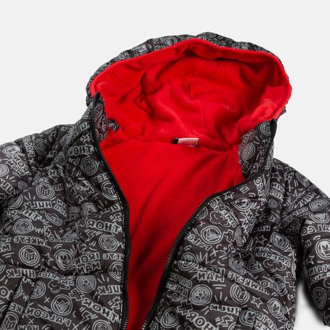 Parka Niño Iconos Gris Marvel-3