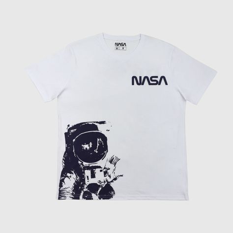 Polera Hombre Cool Blanco Nasa-0