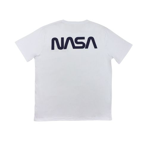 Polera Hombre Cool Blanco Nasa-1