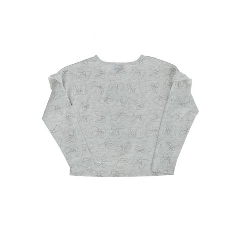 Polera Manga Larga Niña Minnie Hermosa Gris Disney-1