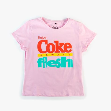 Polera Mujer  Coca Cola  Rosado-0