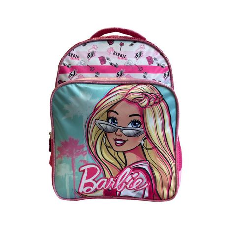 Mochila Escolar Niña Lentejuelas Rosado Barbie-0