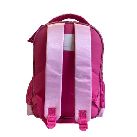 Mochila Escolar Niña Lentejuelas Rosado Barbie-3