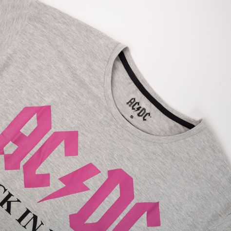 Pijama Mujer Print Gris AC/DC-3