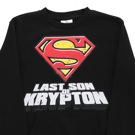Poleron Niño Superman Last Son Negro I Dc Comics-4