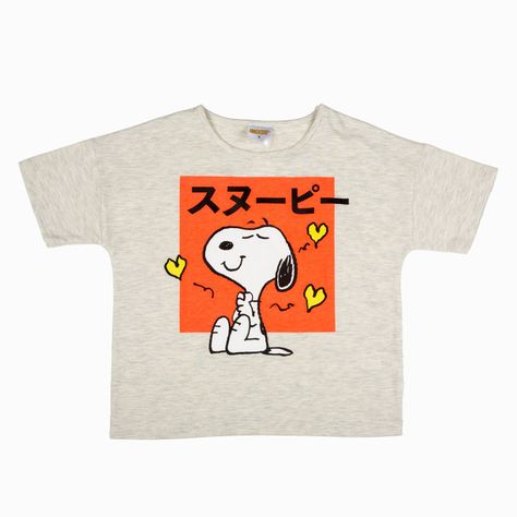 Polera Niña Tres Corazones Gris Snoopy-2