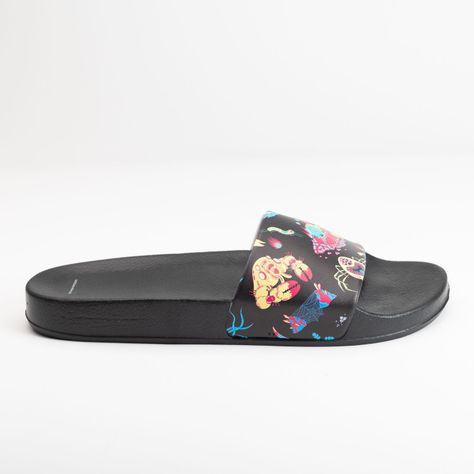 Sandalias Hombre Just them Negro Rick and Morty-0