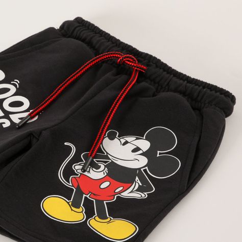Short Niño Good Vibes Mickey Negro Disney-2