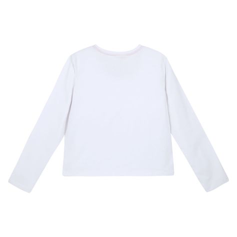 Polera Manga Larga Niña Minnie Wait Blanco Disney-1