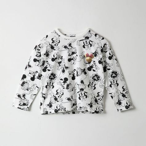 Polera Manga Larga Niña Minnie Monochromatic Blanco Disney-0