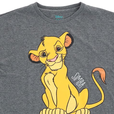 Polera Manga Corta Niña Rey León Hello Gris Disney-2