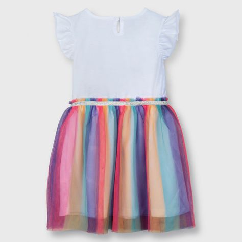 Vestido Niña Arcoiris Blanco Paw Patrol-1