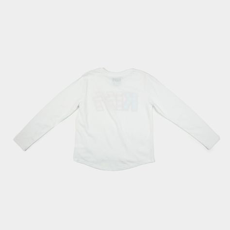 Polera Manga Larga Niña Logo Blanco Kiss-1