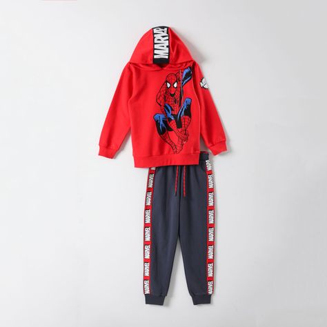 Buzo Niño Spiderman Rojo Marvel-0