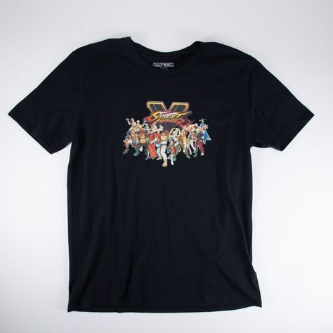 Polera Hombre Street Fighter Lucha Negro-0