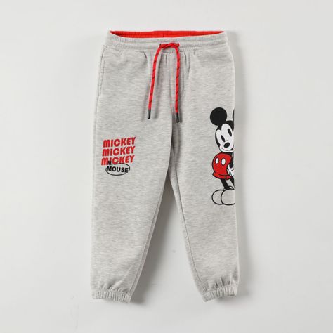 Pantalon De Buzo Niño Mickey Pose Gris Disney-0