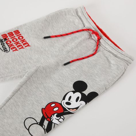 Pantalon De Buzo Niño Mickey Pose Gris Disney-1