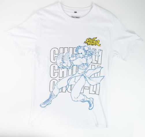 Polera Hombre Street Fighter Power Blanco-0