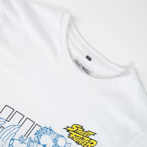 Polera Hombre Street Fighter Power Blanco-1