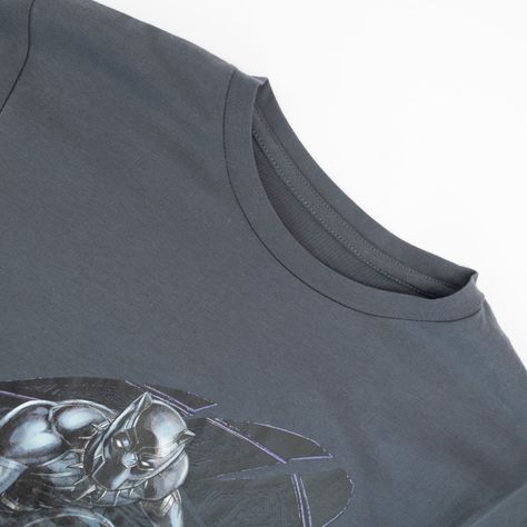 Polera Niño Black Panther Huella Gris Marvel-2